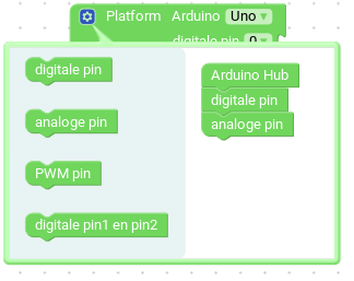 Arduino blok aanpassen